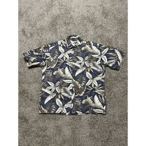 Men's Pierre Cardin Short Sleeve Button Up Pattern Shirt - Large